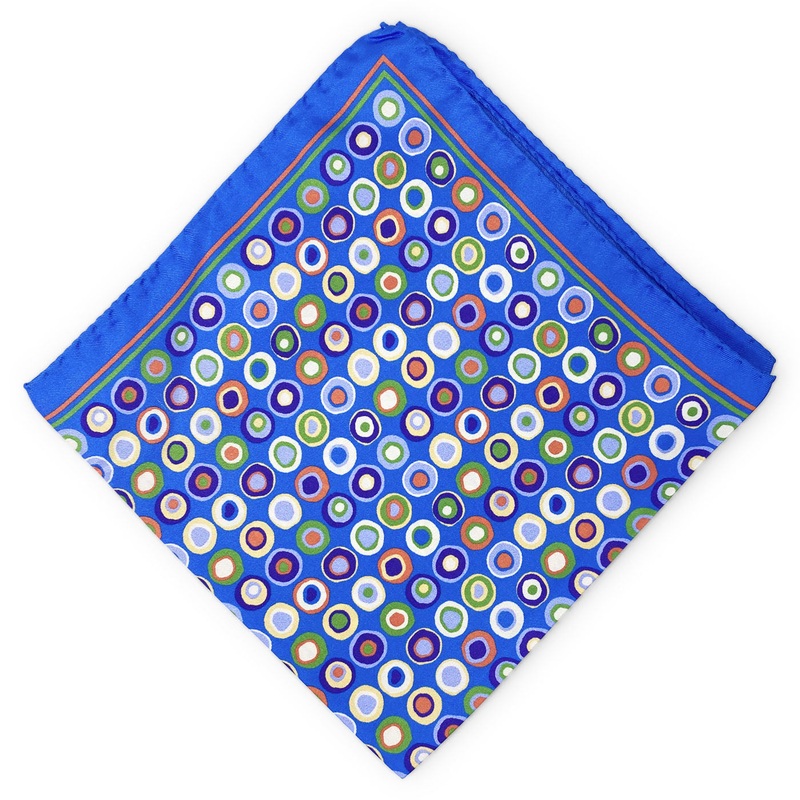 Crosby: Silk Pocket Square – Blue