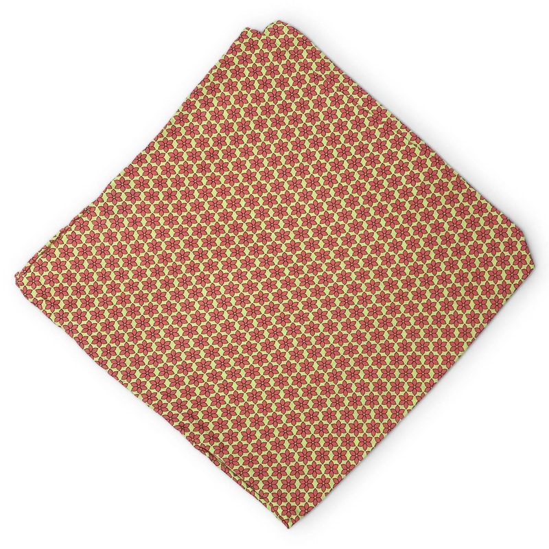 Garden: Silk Pocket Square – Green