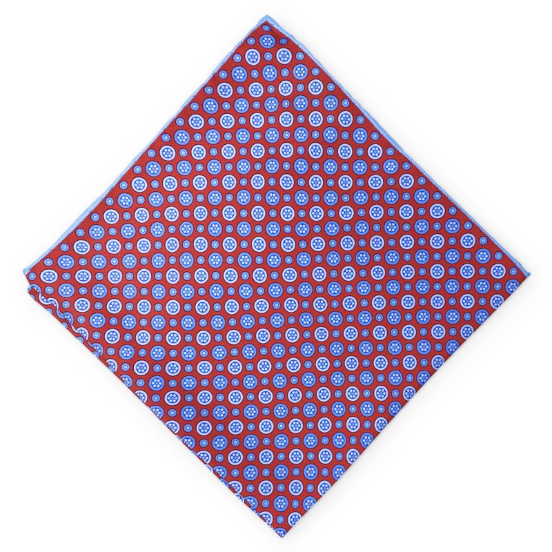 Hendrix: Silk Pocket Square – Red