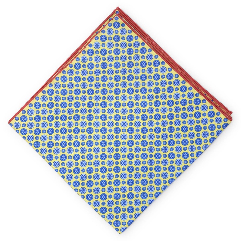 Hendrix: Silk Pocket Square – Yellow