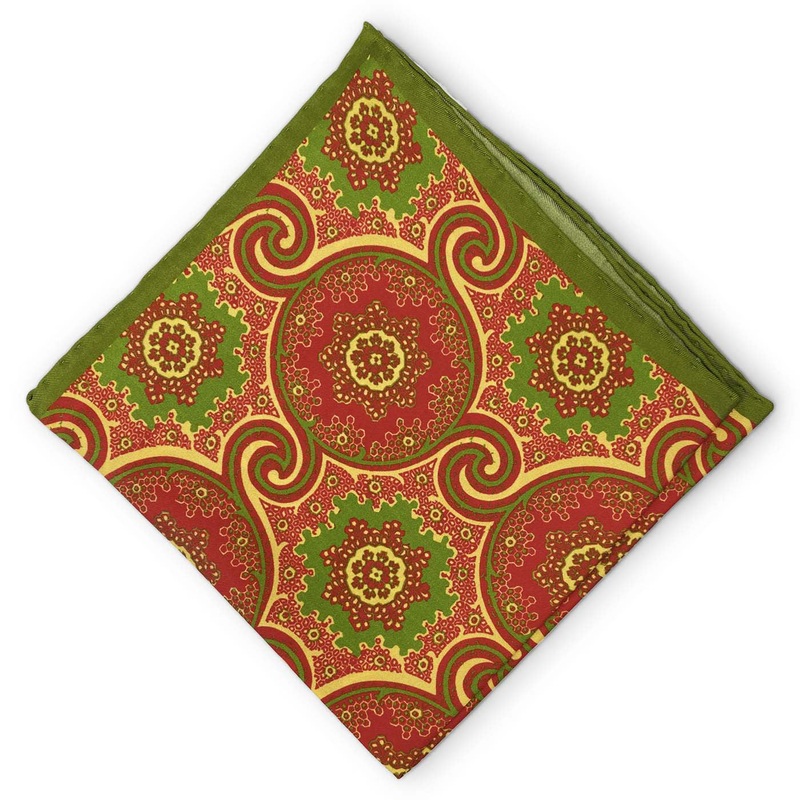 Hoge: Silk Pocket Square – Green