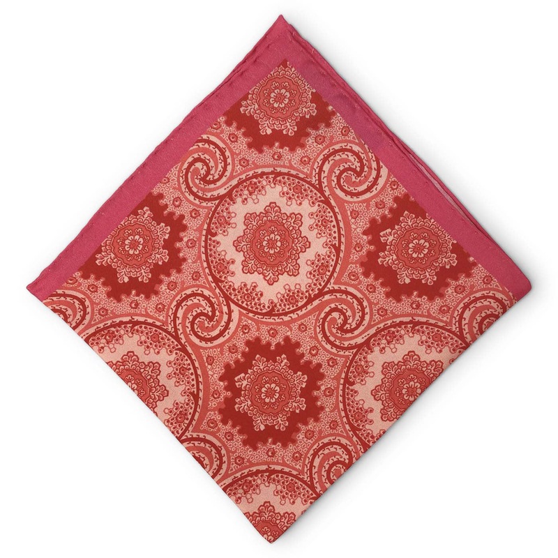 Hoge: Silk Pocket Square – Pink