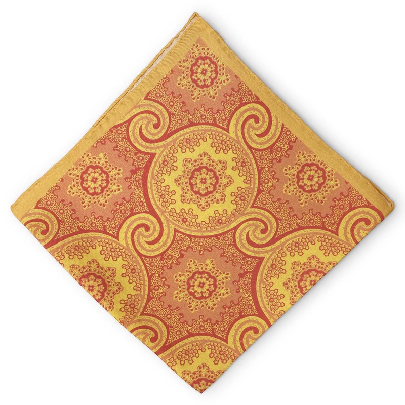 Hoge: Silk Pocket Square – Yellow