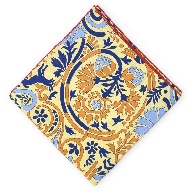 Maize Animale: Silk Pocket Square – Maize