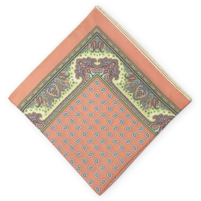 McCartney: Silk Pocket Square – Peach