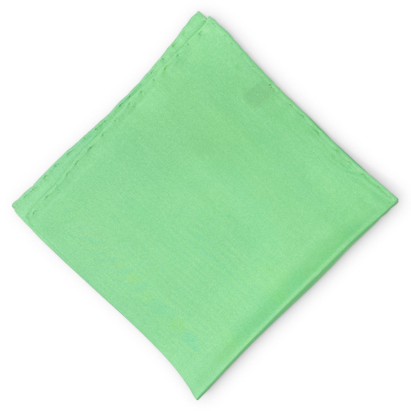 Solid: Silk Pocket Square – Mint
