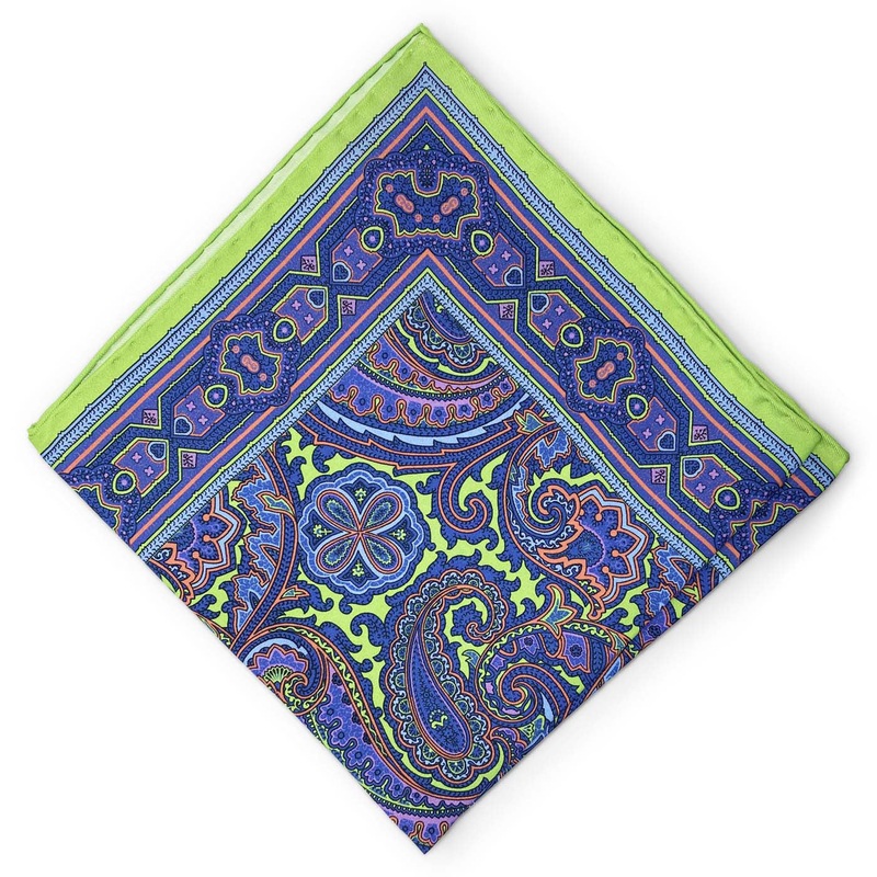 Spyglass: Silk Pocket Square – Green