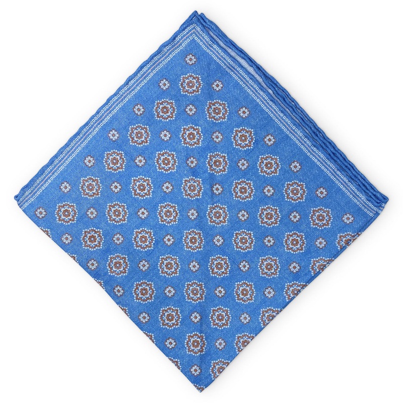 St. George: Silk Pocket Square – Blue
