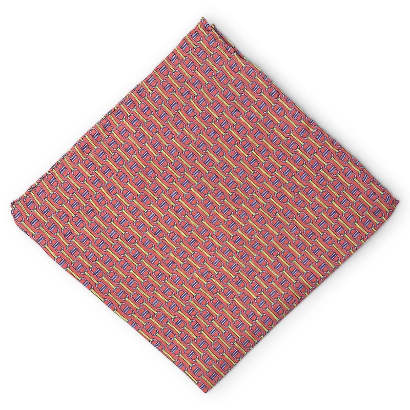Stirrup: Silk Pocket Square – Pink