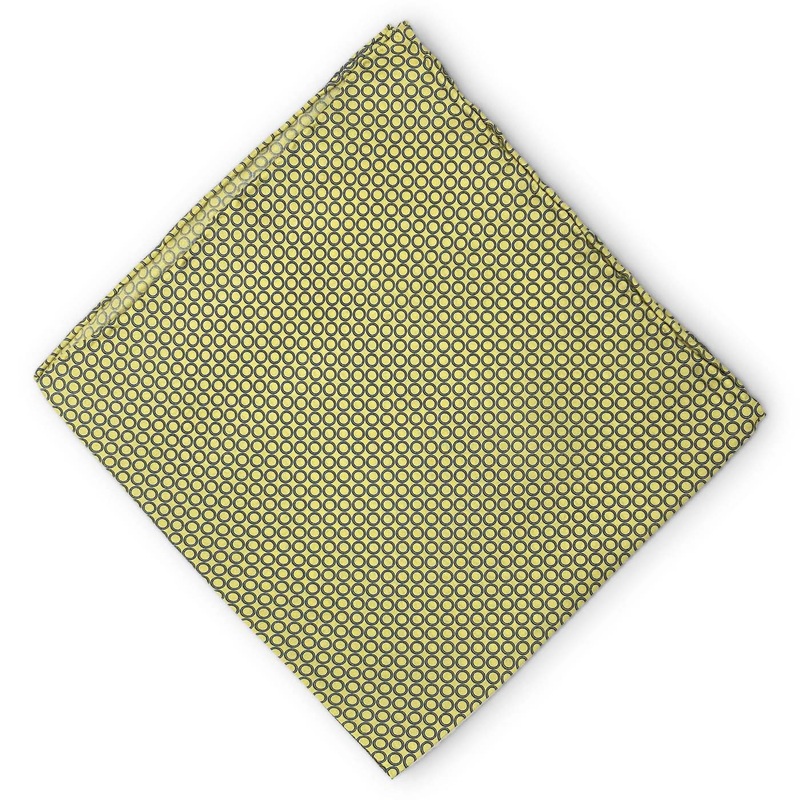 Thin Rings: Silk Pocket Square – Yellow