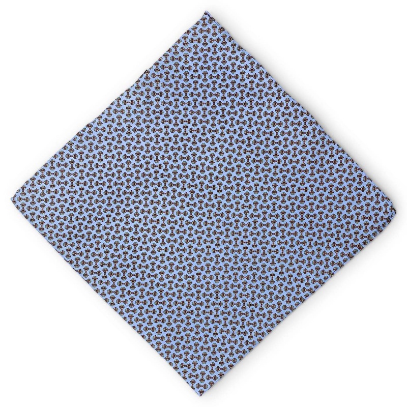 Toggle: Silk Pocket Square – Blue