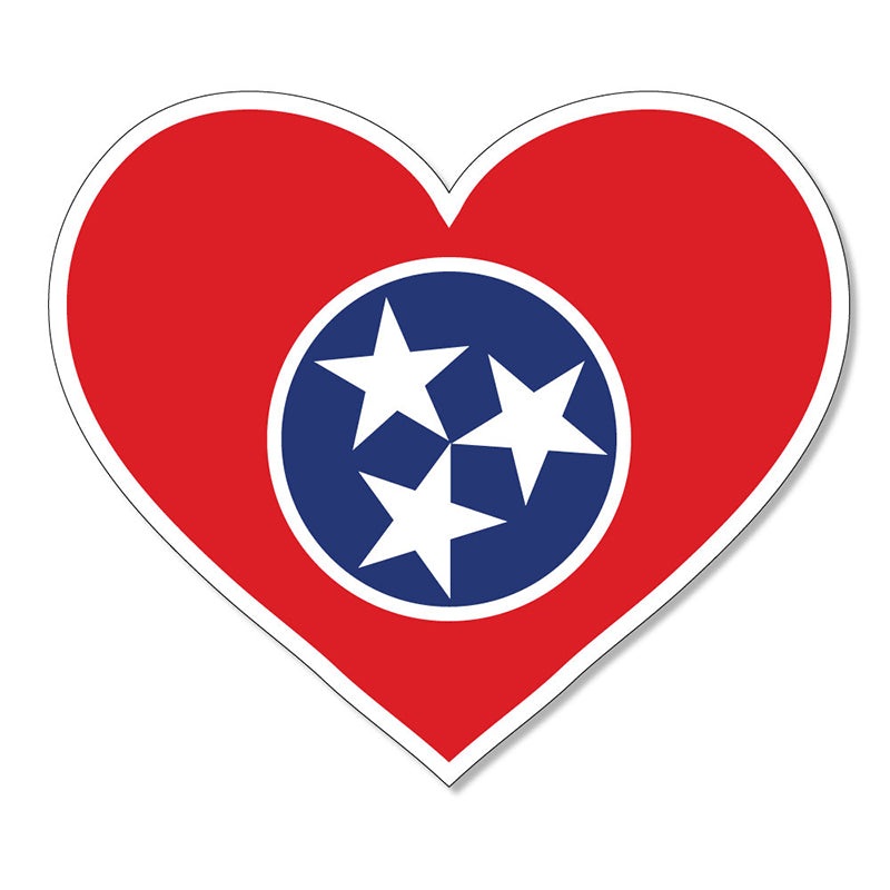 3 inch Heart Tri-Star Decal|Default Title