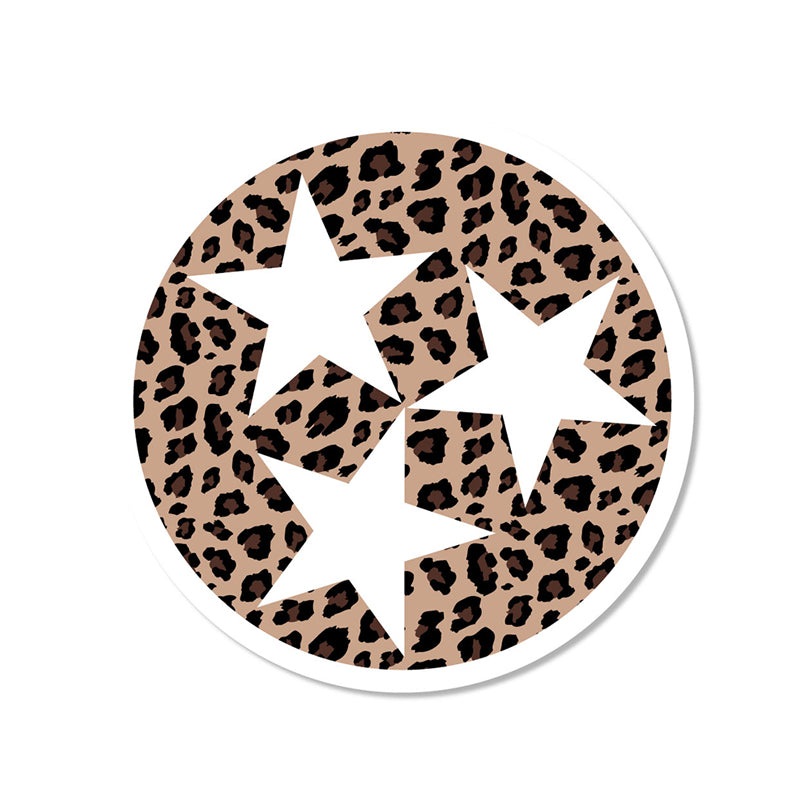 3 inch Leopard Tri-Star Decal|Default Title