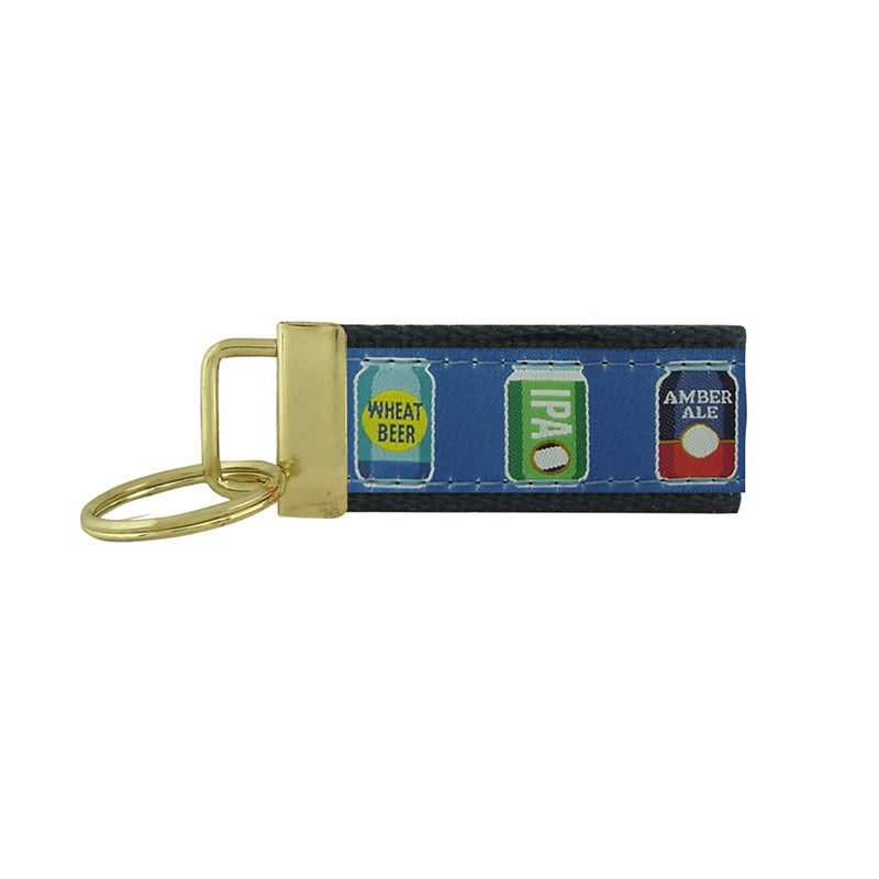 Beer Can Ribbon Keychain|Default Title