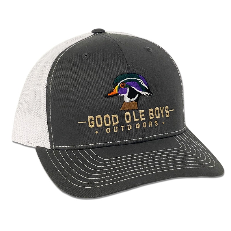 Grey/White Woodie Trucker Hat|Default Title