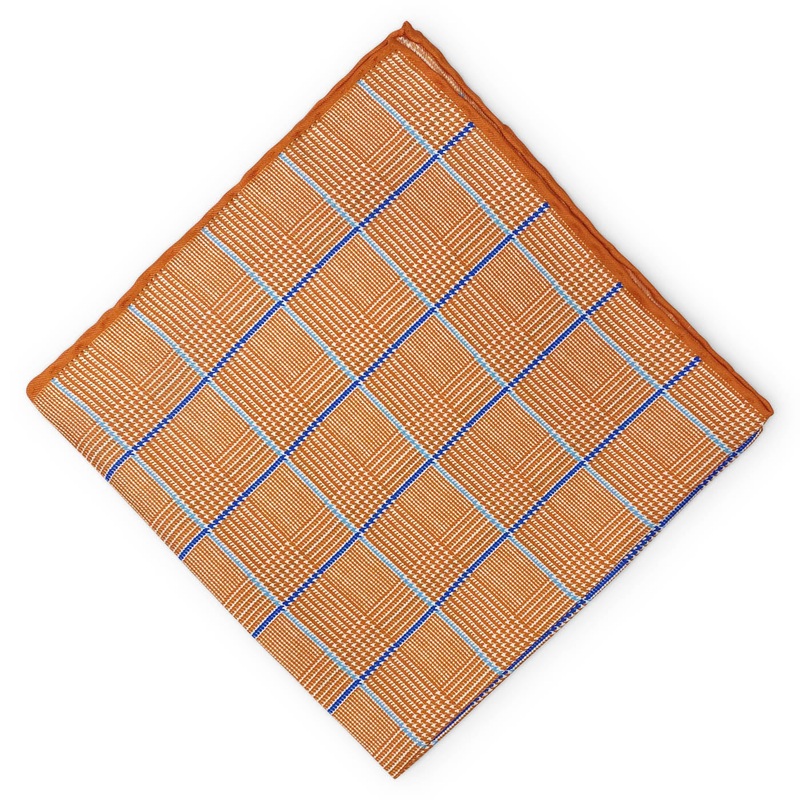 South Shore: Silk Pocket Square – Orange