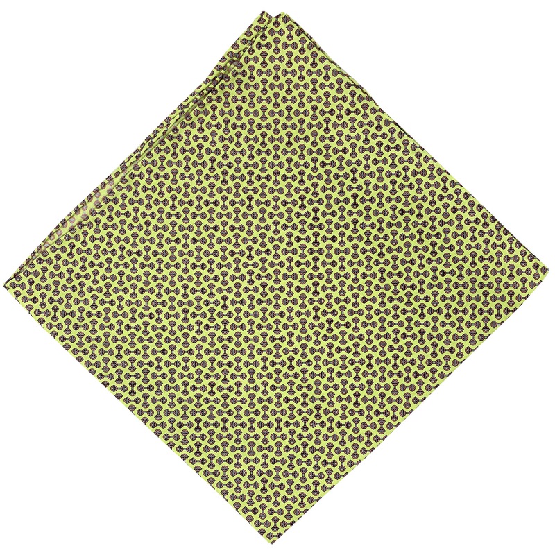 Toggle: Silk Pocket Square – Green