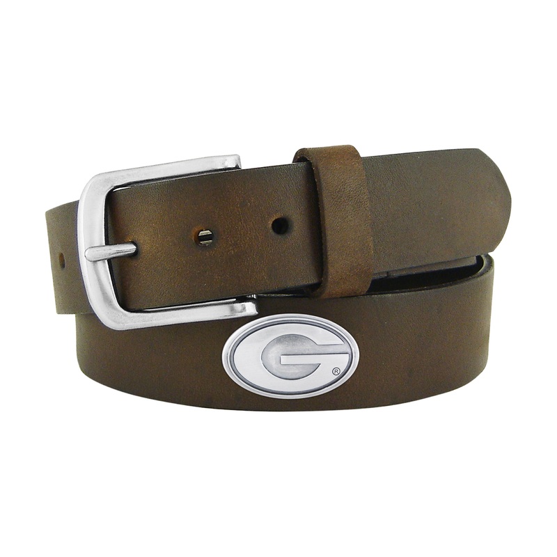UGA Concho Leather Belt|30|32|34|36|38|40|42
