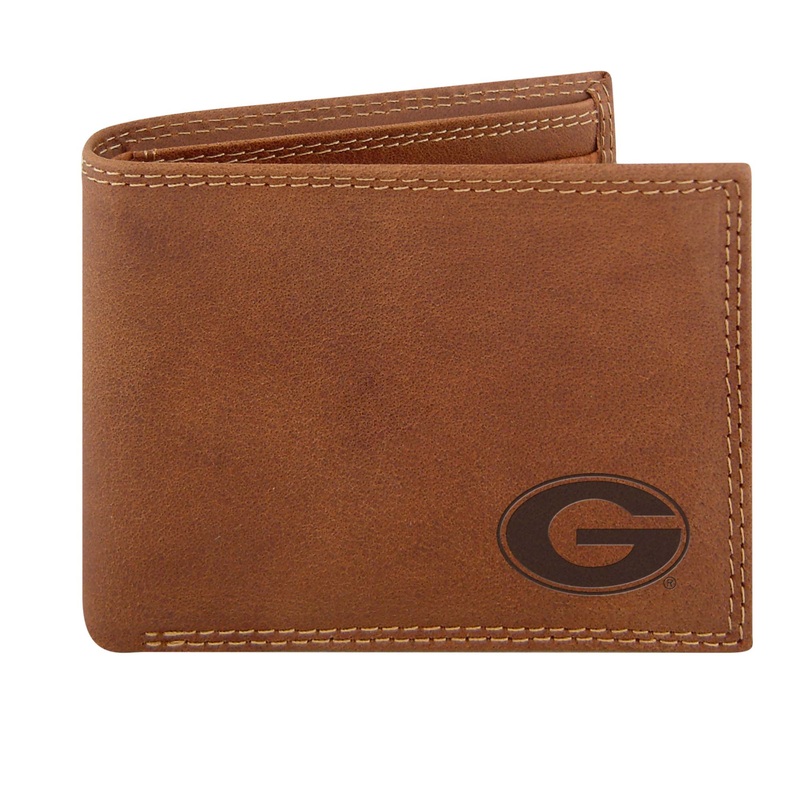 UGA Embossed Leather Bifold|Default Title