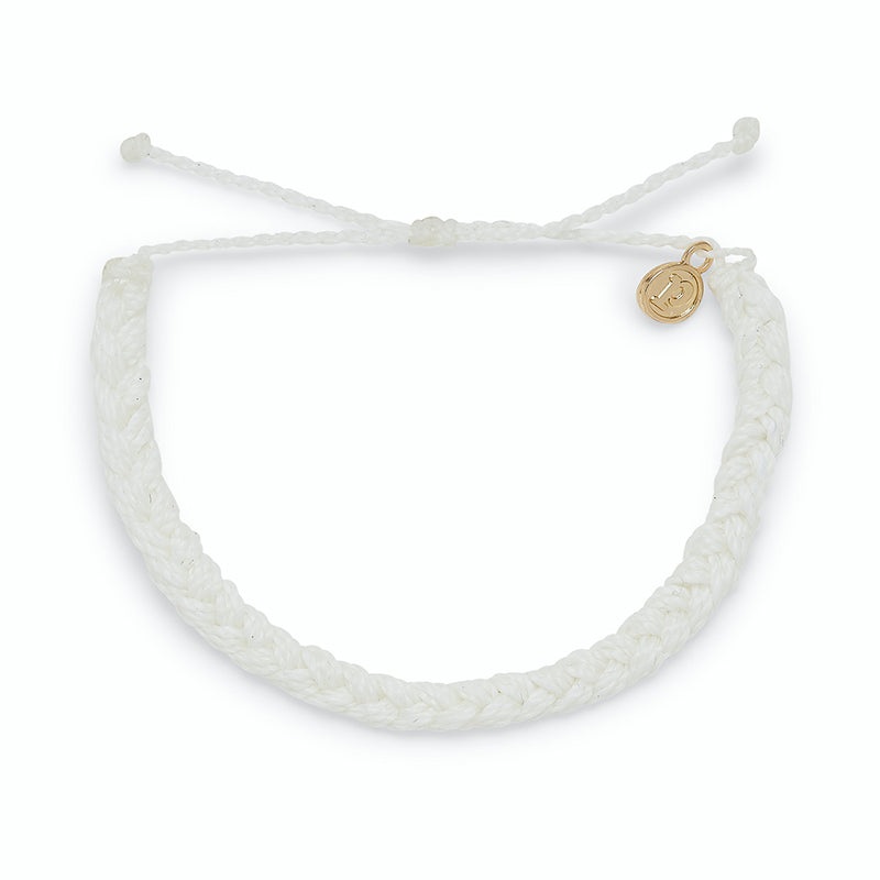 White Braided Bracelet|Default Title