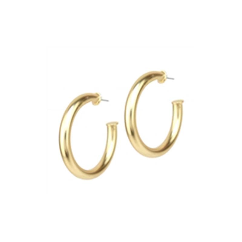 1.75 Inch Gold Hoop Earrings|Default Title