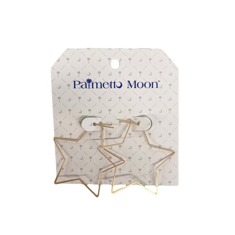 2 Inch Star Hoop Earrings|Default Title