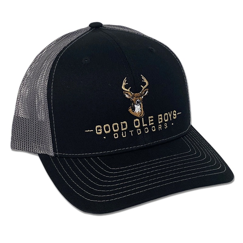 Grey/Black Deer Trucker Hat|Default Title