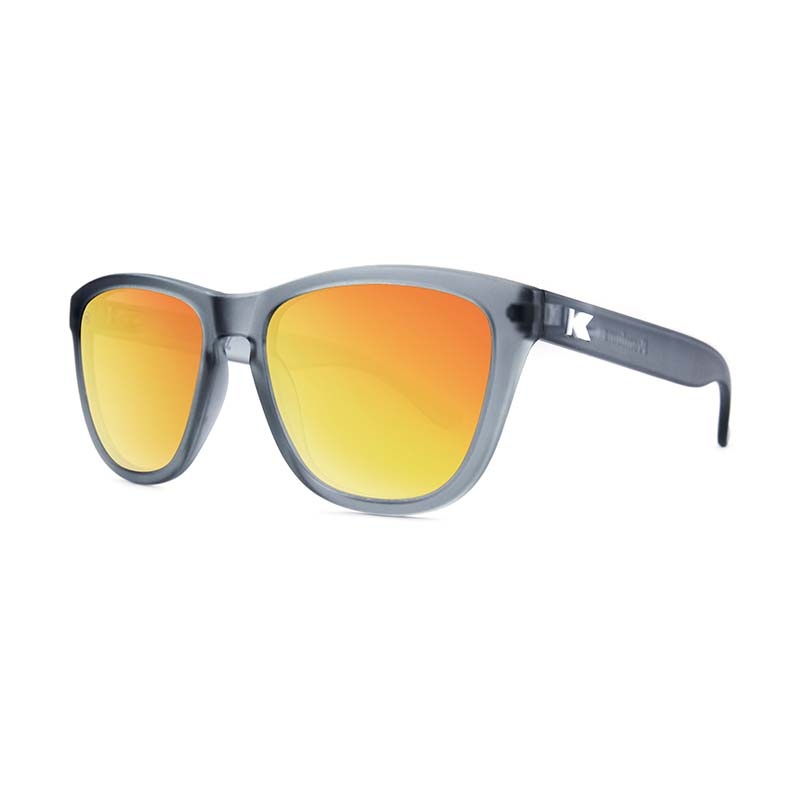 Knockaround Premium Frost Grey Red Sunset Sunglasses