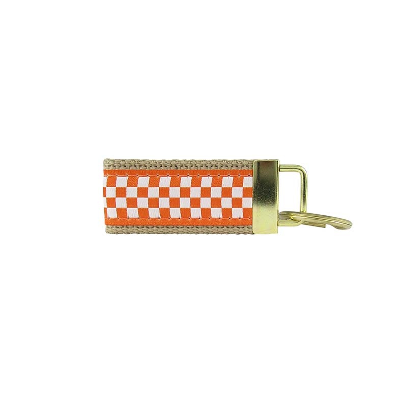 UT Checkered Ribbon Key Fob|Default Title