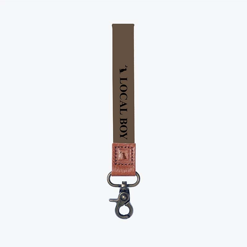 Brown Logo Wrist Lanyard|Default Title