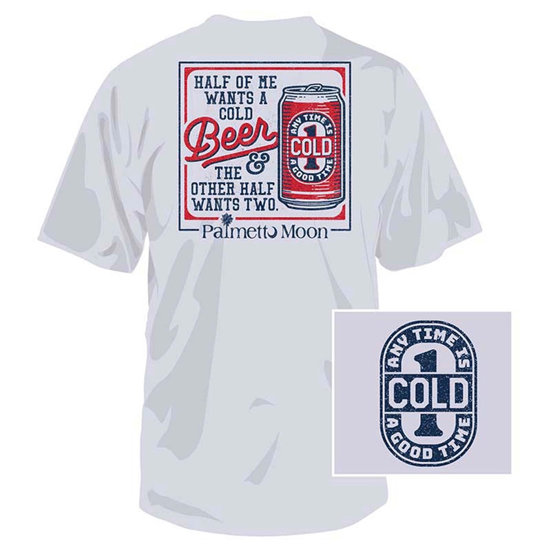 Half Of Me Short Sleeve T-Shirt in Ice Grey