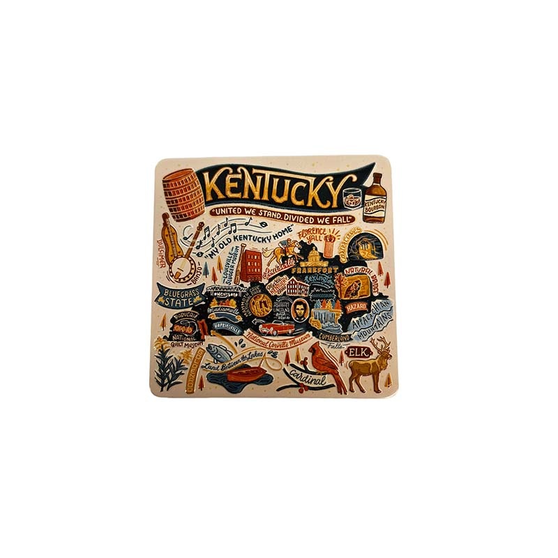 Kentucky Metal Map Magnet|Default Title