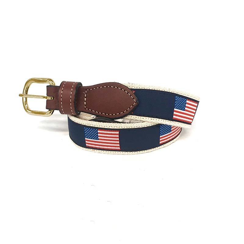 USA Flag Ribbon Belt|30|32|34|36|38|40|42