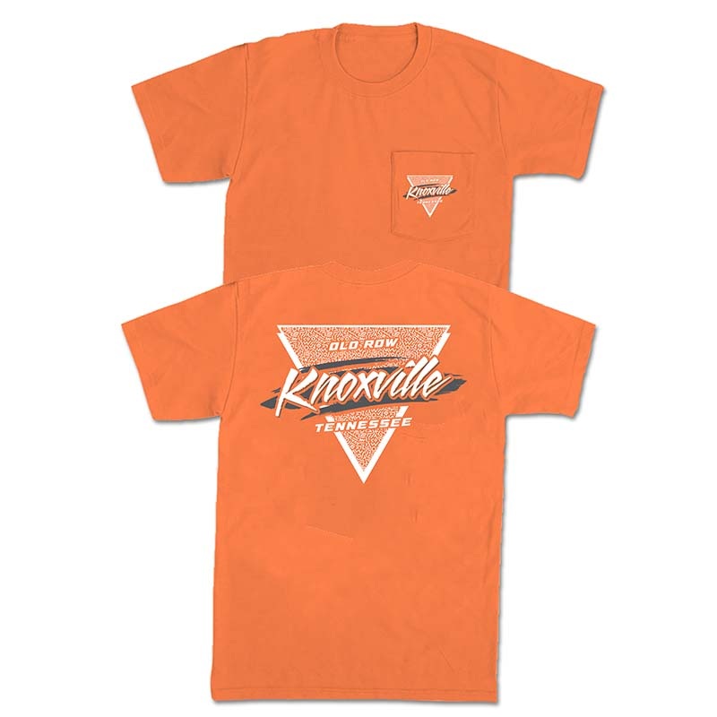 Knoxville Retro Triangle Short Sleeve T-Shirt in Melon