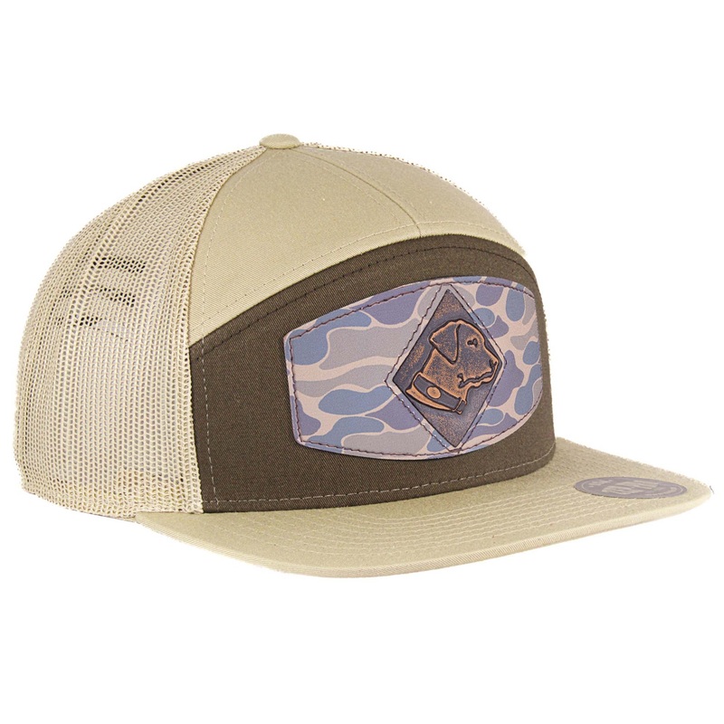 Brown Lab Patch 7 Panel Trucker Hat