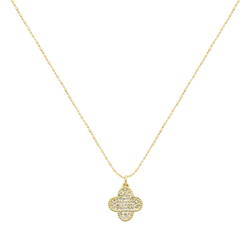 Diamond Clover Necklace|Default Title