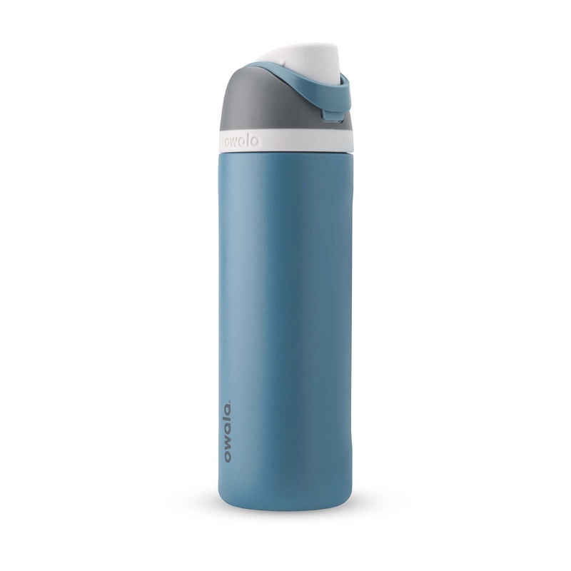 FreeSip 24oz Stainless Steel Water Bottle in Blue Oasis