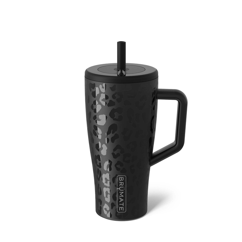 30oz Era Handled Tumbler in Onyx Leopard