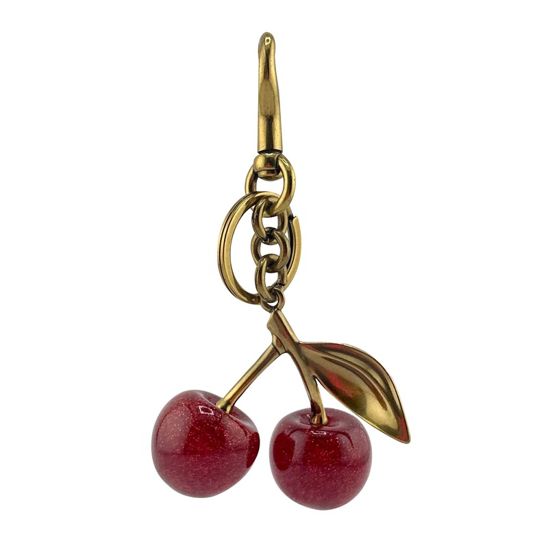 Cherry and Gold Bag Charm|Default Title
