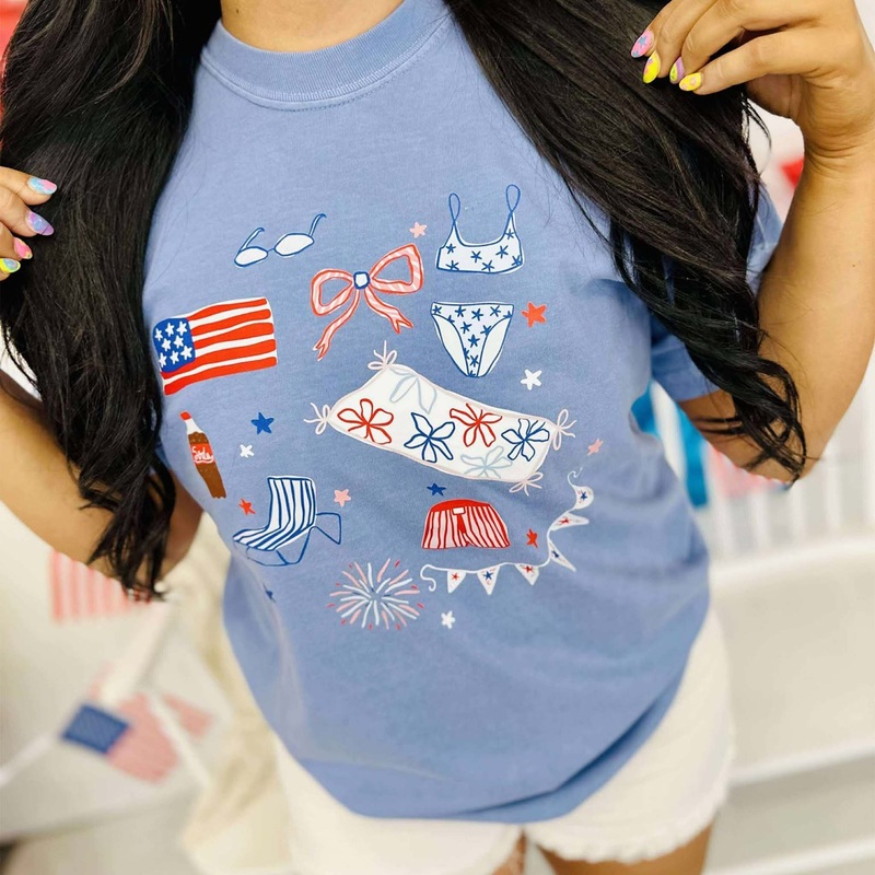 July Collage Short Sleeve T-Shirt