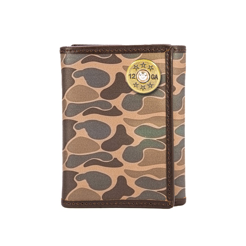 Shotgun Brown Camo Tri Fold Wallet