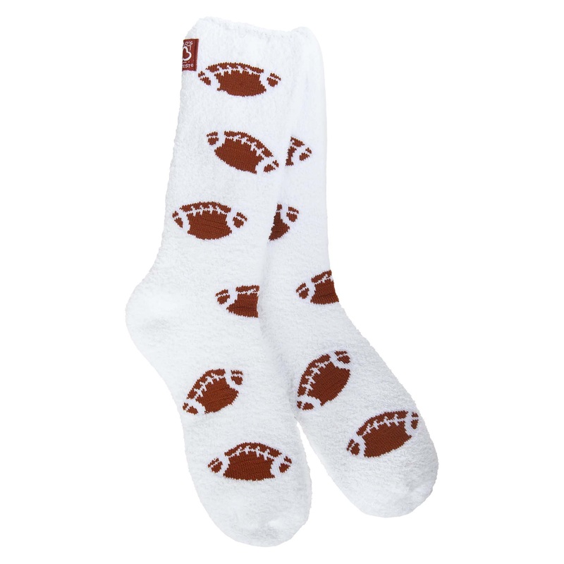 Football Fuzzy Crew Socks|Default Title