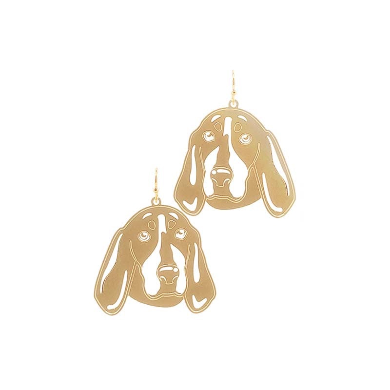 Gold Hound Filigree Earrings|Default Title