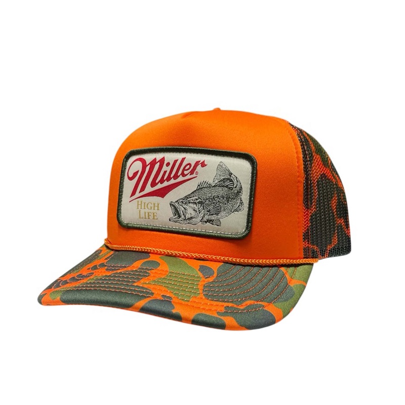 Miller Bass Foam Rope Trucker Hat