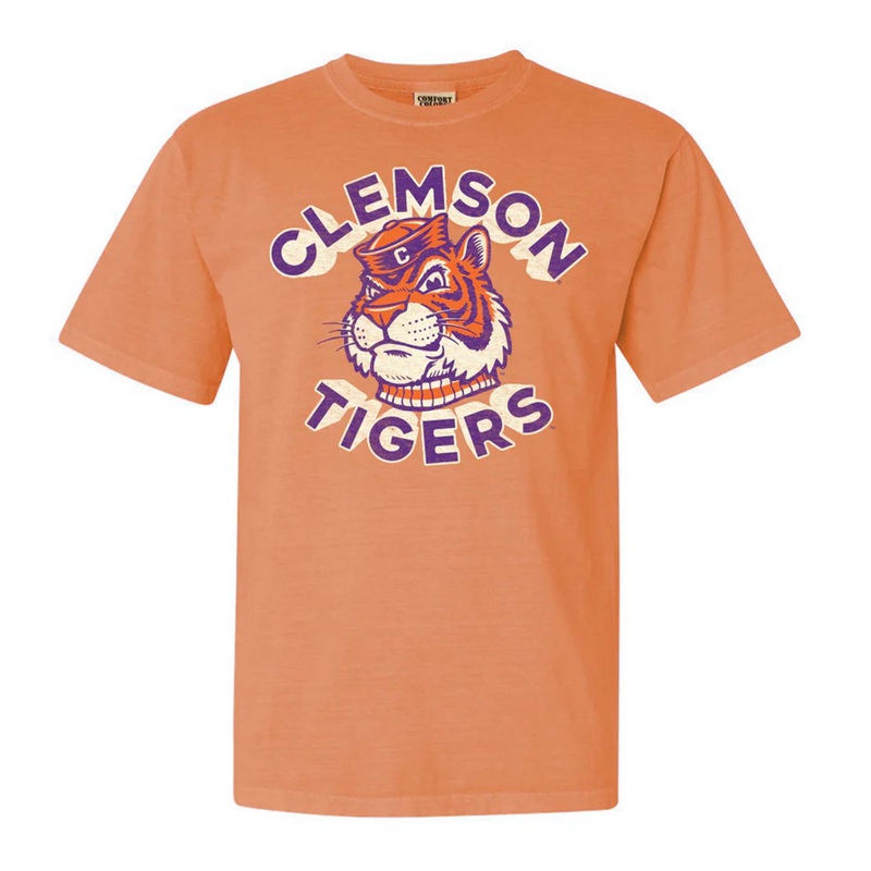 Retro Clemson Tigers Short Sleeve T-Shirt