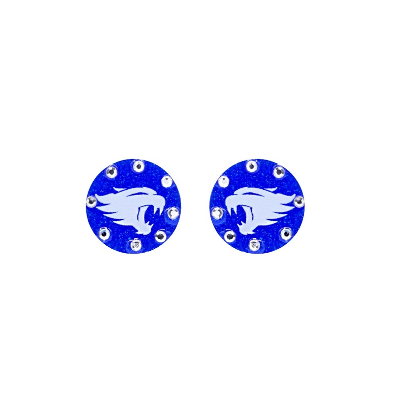 Wildcat Flat Studs with Diamonds