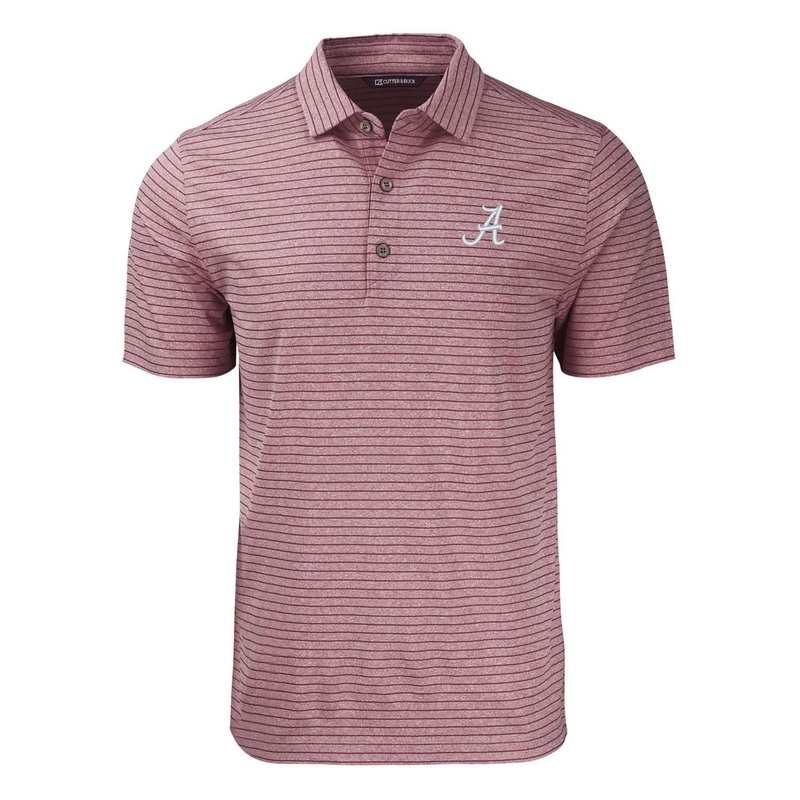Alabama Heather Stripe Short Sleeve Polo