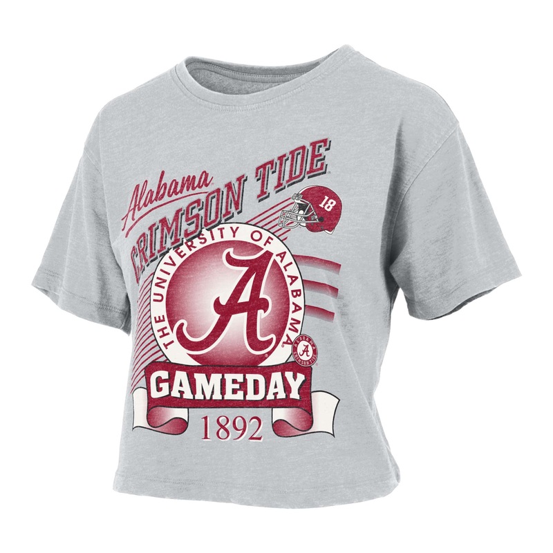 Alabama Vintage Gameday Crop Short-Sleeve T-Shirt