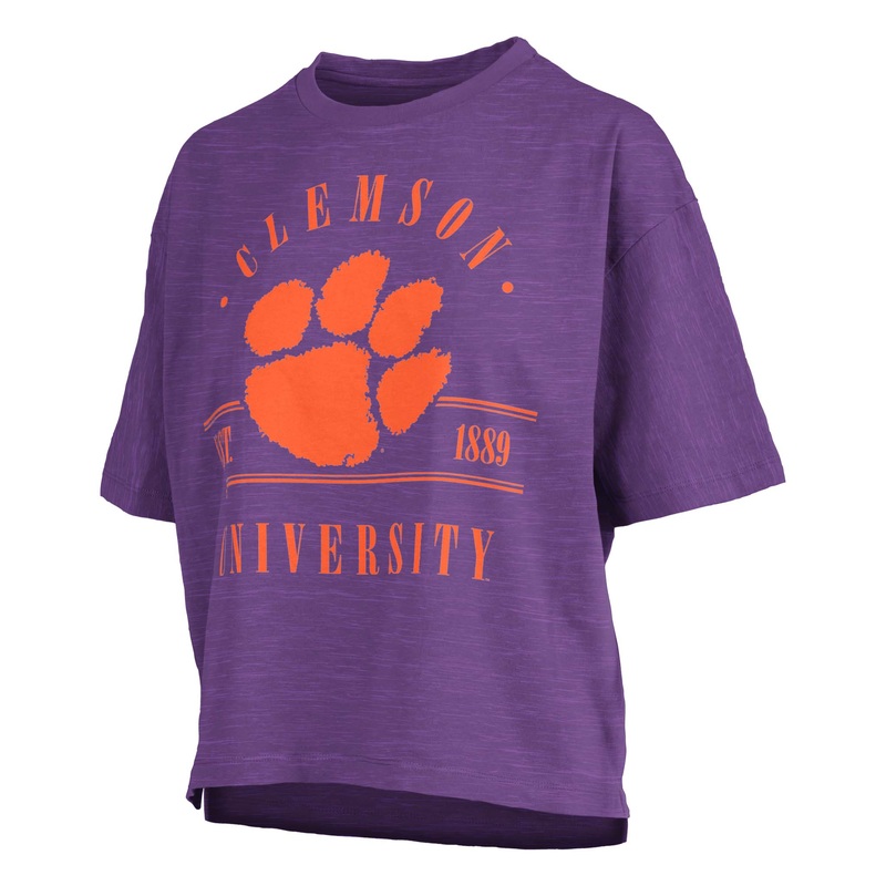 Clemson Est 1889 Boxy Short Sleeve T-Shirt