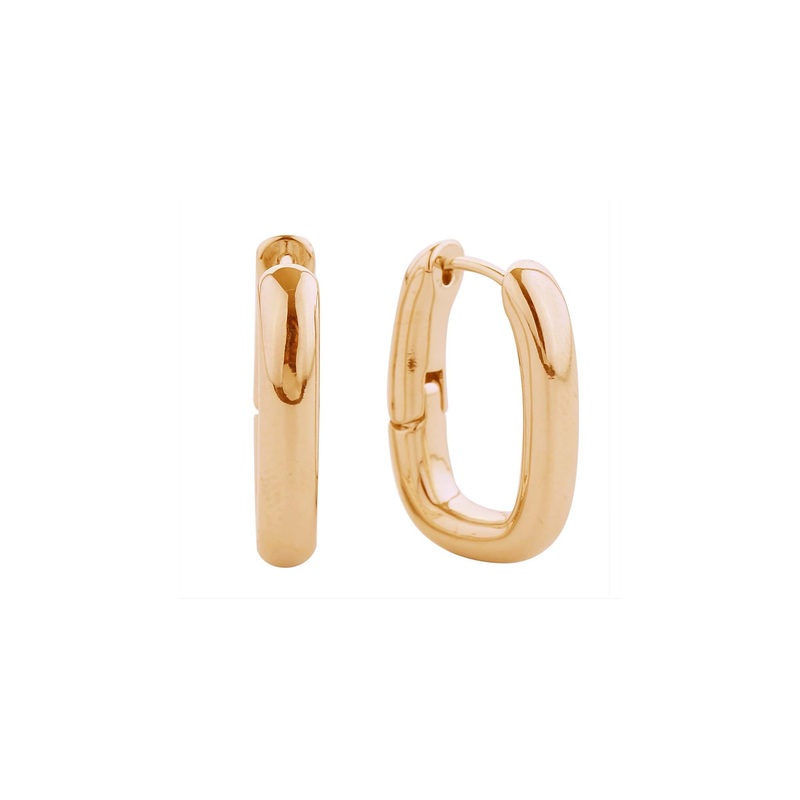 Gold Huggie Hoop Earrings|Default Title